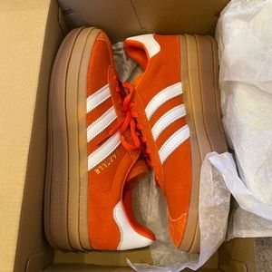 adidas Gazelle Bold Collegiate Orange Gum Sole